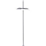 Lampadaire de rue double - 6034 - �chelle h0 - led int�gr�e - m�t laiton pied enfichable