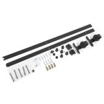 Systme de voie roue de poulie - fafeicy - 6ft rail porte coulissante suspendu - noir - fer - robuste ...