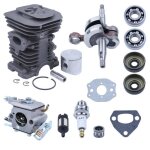 Vilebrequin cylindre carburateur kit pour husqvarna 136 141 137 142 tron�onneuse - 38mm