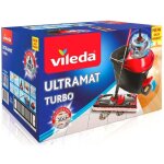 Vileda ultramat turbo - ensemble vadrouille plate & seau essoreur rotatif microfibre pour nettoyage sols ...