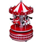 Frie lights&christmas - village de nol carrousel musical - rouge