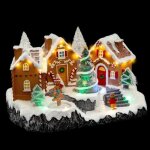 Village de nol pain dpices anim / musical 25 led + transfo feeric lights & christmas