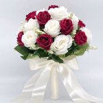 Vin rouge blanc - bouquet de roses artificiel tenu par un ruban de soie de mariage naturel rose blanc ... Vin rouge blanc - bouquet de roses artificiel tenu par un ruban de soie de mariage naturel rose blanc ...