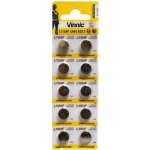 Vinnic premium lot de 10 piles bouton ag13 357 sr44 lr44 a76 1154[837]
