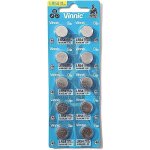 Vinnic ag10 l1131 189 v10ga rw89 d189 pack de 10 piles alcaline pour montres calculatrices jouets lasers ...