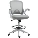 Vinsetto fauteuil de bureau chaise de bureau assise haute rglable tabouret de bureau pivotant 360 maille ...