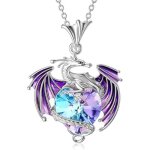 Violet - collier pendentif dragon en cristal coloré design fantastique pour femmes collier dragon bleu ... Violet - collier pendentif dragon en cristal coloré design fantastique pour femmes collier dragon bleu ...