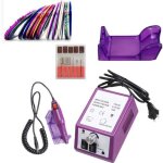 Violet set kit ponceuse  ongles professional polissoir lime nail drill appareil electrique pour ongle ...