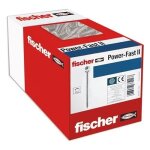 Vis à bois - fischer - power - fast ii - 60 x 80 mm - tête fraisée - lot de 200 Vis à bois - fischer - power - fast ii - 60 x 80 mm - tête fraisée - lot de 200