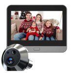Visiophone connect� wifi 3mp 43 pouces cam�ra 140� vision nocturne pir batterie 5000mah compatible tuya ...