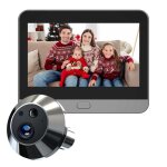 Visiophone connect� wifi 43 3mp avec moniteur vision nocturne 940nm d�tection pir batterie 5000mah compatible ...