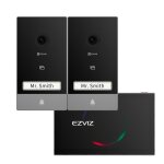 Visiophone - ezviz - ep7 - 2 entry kit - 2 platines de rue - ecran int�rieur