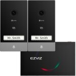 Visiophone - ezviz - hp7 - 2 entry kit - 2 platines de rue - ecran int�rieur
