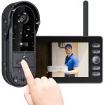 Visiophone vid�o sans fil - shi - �cran ips 43 pouces - cam�ra hd 1080p - �tanche ip65 - vision nocturne ...