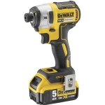 Visseuse  chocs 18v xr brushless + 2 batteries 5ah + chargeur + coffret t - stak - dewalt - dcf887p2 ...