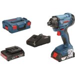 Visseuse  chocs bosch professional gdr 18v - 160 + 2 batteries 20ah + l - boxx - 06019g5100