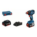 Visseuse  chocs bosch professional gdx 18v - 200 2x40ah l - c - 200 nm - 4000 cps / min - 06019j2206 ...