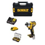 Visseuse  chocs dewalt dcf887d1t (1 x 20 ah + dcb107 + tstak ii) + jeu de 32 embouts de vissage impact ...