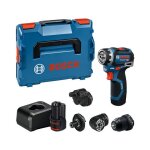 Visseuse gsr 12v - 32 fc - bosch - avec 2 batteries 2. 0ah - chargeur - divers embouts - l - boxx - 06019n7101 ...
