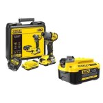 Visseuse � impact sans fil + 2 batteries 2ah + chargeur - 18v - stanley fatmax - sfmcf830d2k - qw + batterie ...
