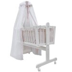 Vitalispa lit bébé blanc 100 x 77 cm avec roulettes Vitalispa lit bébé blanc 100 x 77 cm avec roulettes