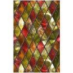 Vitres de confidentialit� film de fen�tre givr�e stickers de vitraux statiques non adh�sifs fen�tre de ...