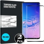 Vitre protection dcran samsung galaxy s10 plus - verre tremp full 3d - noir