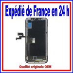 Vitre tactile + cran lcd iphone x (10) qualit originale oem noir