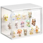 Vitrine acrylique avec led - virex� - 27�22�18 cm - porte magn�tique - empilable - led int�gr�es - acrylique ...