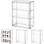 Vitrine en acrylique transparent � 3 niveaux - pr�sentation pour figurines miniatures et objets de collection ...