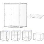 Vitrine acrylique transparente - bo�te � 2 niveaux pour figurines - dimensions 45�33cm