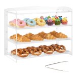 Vitrine comptoir de boulangerie de 482x232x38 cm - vevor - � 3 niveaux pour pr�sentation biscuits desserts ...