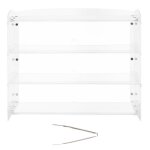 Vitrine comptoir de boulangerie - duoku - 482x232x38 cm - 3 niveaux - pr�sentoir � p�tisserie en acrylique ...