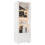 Vitrine led avec porte en acrylique vitrine blanches brillantes armoire � meuble de rangement biblioth�que ...
