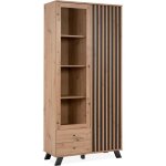 Vitrine - medan 52a - chêne artisan / anthracite - 2 portes - 2 tiroirs Vitrine - medan 52a - chêne artisan / anthracite - 2 portes - 2 tiroirs