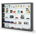 Collect - vitrine murale 5 compartiments noire et blanche
