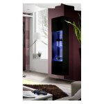 Vitrine murale - fly - 40 cm x 170 cm x 29 cm - noir