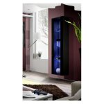 Vitrine murale  suspendre - fly - 40 cm x 170 cm x 29 cm - noir