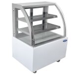 Vitrine r�frig�r�e 4 faces professionnelle acier laqu� blanc - 900 � 1800 mm - atosa - blanc - l - l1800 ...