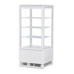 Vitrine réfrigérée à poser de comptoir - blanche 78 litres - mini vitrine Vitrine réfrigérée à poser de comptoir - blanche 78 litres - mini vitrine