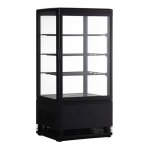 Vitrine r�frig�r�e panoramique 78l - r600a - temp�rature 0 / + 12�c - d�ivrage automatique - led