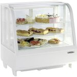 Vitrine rfrigre patisserie  poser - 100 litres blanche - casselin