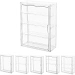 Vitrine transparente 4 niveaux pour figurines pop - bo�te pr�sentation acrylique 39�29�12cm