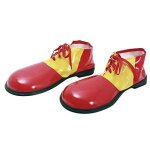 Chaussures de clown - viving costumes - taille unique - rouge - mixte - adulte