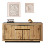 Vlivra buffet et enfilade avec 4 portes et 1 tiroir fermeture douce - pour salon - en mdf - 140�385�52 ...
