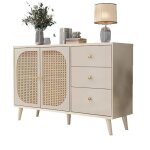 Vlivra buffet moderne - bahut de rangement fonctionnel avec portes et tiroirs id�al pour salle � manger ...