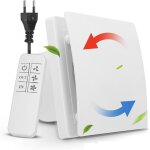 Vmc salle de bain 100mm 130m� / h calme extracteur d& 39 air salle de bain avec t�l�commande 2 directions ...