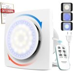 Vmc salle de bain avec t�l�commande 11 effets lumineux bidirectionnel 6 vitesses ventilateur extracteur ...