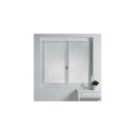 Voilages - douceur dinterieur - paire de voilage � passants - 60 x 90 cm - brod� - petites fleurs