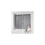 Voilage - douceur dinterieur - filiane - 45 x 90 cm - gris anthracite - polyester 100%